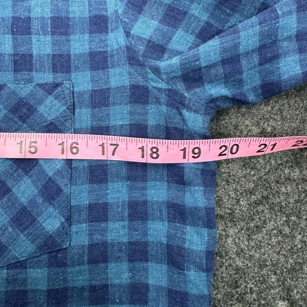 Rails Val Tie Front Shirt Linen In Indigo Coast Small - Picture 5 of 8
